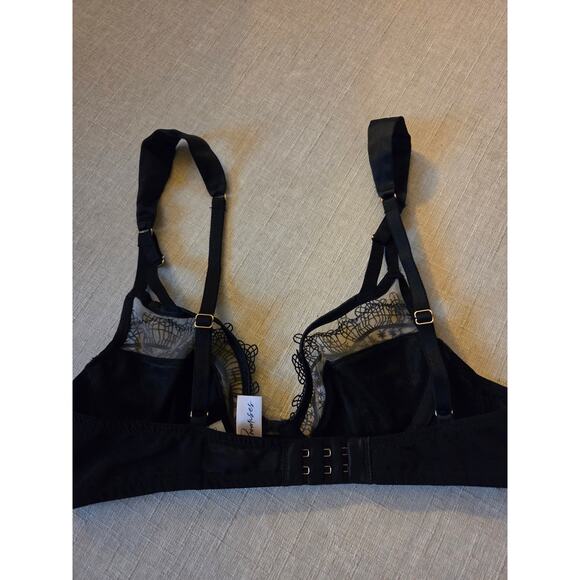 Playful Promises Wren Black Lace & Illusion Mesh Bra - Picture 8 of 11